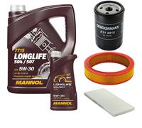 Denckermann Controllo Set mannol Longlife 504/507 5W-30 6L per Lancia Y.