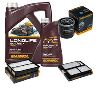 DENCKERMANN Controllo Set MANNOL LONGLIFE 504/507 5W-30 6L Per Mazda 5 2.0 CD