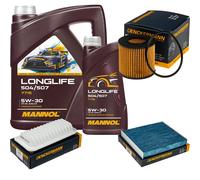 DENCKERMANN Controllo Set MANNOL LONGLIFE 504/507 5W-30 6L Per Subaru Trezia
