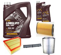 DENCKERMANN Controllo Set MANNOL LONGLIFE 504/507 5W-30 7L Per BMW 3 Serie 320d