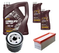DENCKERMANN Controllo Set MANNOL LONGLIFE 504/507 5W-30 7L Per Dacia Duster