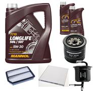 DENCKERMANN Controllo Set MANNOL LONGLIFE 504/507 5W-30 7L Per KIA Cerato 1.6
