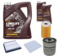 DENCKERMANN Controllo Set MANNOL LONGLIFE 504/507 5W-30 7L Per KIA Optima
