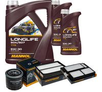 DENCKERMANN Controllo Set MANNOL LONGLIFE 504/507 5W-30 7L Per Mazda 5 2.0 CD