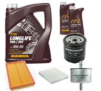 DENCKERMANN Controllo Set MANNOL LONGLIFE 504/507 5W-30 7L Per VW Fox 1.4