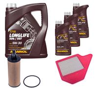 DENCKERMANN Controllo Set MANNOL LONGLIFE 504/507 5W-30 8L Per Lancia Voyager