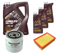 DENCKERMANN Controllo Set MANNOL LONGLIFE 504/507 5W-30 8L Per Volvo 760 2.8