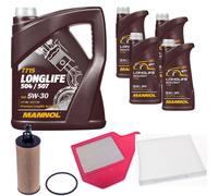 DENCKERMANN Controllo Set MANNOL LONGLIFE 504/507 5W-30 9L Per Lancia Voyager