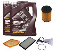 DENCKERMANN Controllo Set MANNOL LONGLIFE 5W-30 10L Per BMW 6er Cabriolet 645
