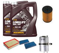 DENCKERMANN Controllo Set MANNOL LONGLIFE 5W-30 10L Per BMW 7 Serie 745i Li 735i