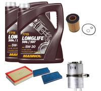 DENCKERMANN Controllo Set MANNOL LONGLIFE 5W-30 10L Per BMW 7 Serie 750i Li 740i