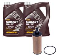DENCKERMANN Controllo Set MANNOL LONGLIFE 5W-30 10L Per Lancia Voyager