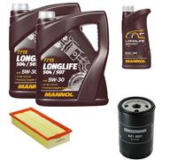 DENCKERMANN Controllo Set MANNOL LONGLIFE 5W-30 11L Per Audi 80 1.8 S 2.0 E