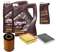 Denckermann Controllo Set mannol Longlife 5W-30 11L per Audi Allroad 4.2