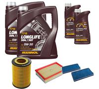 Denckermann Controllo Set mannol Longlife 5W-30 12L per BMW 7er 730i Sx. 740d