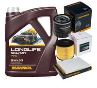 DENCKERMANN Controllo Set MANNOL LONGLIFE 5W-30 5L Per Audi A4 Avant 1.4 TFSI