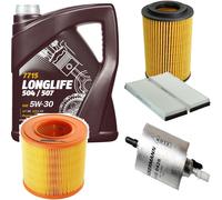 DENCKERMANN Controllo Set MANNOL LONGLIFE 5W-30 5L Per Audi A6 2.0 TFSI