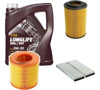 DENCKERMANN Controllo Set MANNOL LONGLIFE 5W-30 5L Per Audi A6 2.0 TFSI
