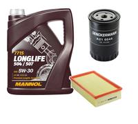 DENCKERMANN Controllo Set MANNOL LONGLIFE 5W-30 5L Per Audi A6 Avant 2.5 TDI