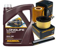 DENCKERMANN Controllo Set MANNOL LONGLIFE 5W-30 5L Per BMW 3er Compact 316 TI