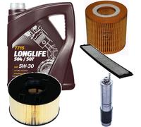 DENCKERMANN Controllo Set MANNOL LONGLIFE 5W-30 5L Per BMW 3er Compact 316 TI