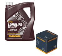 DENCKERMANN Controllo Set MANNOL LONGLIFE 5W-30 5L Per BMW X3 xDrive20d