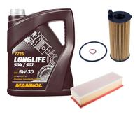 DENCKERMANN Controllo Set MANNOL LONGLIFE 5W-30 5L Per BMW X3 xDrive20d