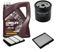 DENCKERMANN Controllo Set MANNOL Longlife 5W-30 5L Per Chevrolet Nubira Kombi