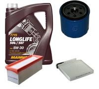 DENCKERMANN Controllo Set MANNOL LONGLIFE 5W-30 5L Per Dacia Duster Logan