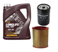 DENCKERMANN Controllo Set MANNOL LONGLIFE 5W-30 5L Per Fiat Doblo 1.6 16V