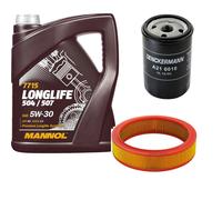 DENCKERMANN Controllo Set MANNOL LONGLIFE 5W-30 5L Per Fiat Punto Van 1.2 60