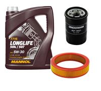 DENCKERMANN Controllo Set MANNOL LONGLIFE 5W-30 5L Per Fiat Punto Van 1.2 60