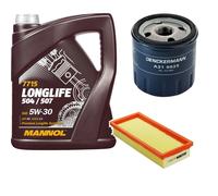 DENCKERMANN Controllo Set MANNOL LONGLIFE 5W-30 5L Per Fiat Punto Van 1.2 60