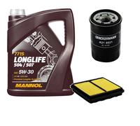 DENCKERMANN Controllo Set MANNOL LONGLIFE 5W-30 5L Per Honda CRX III 1.6 ESi