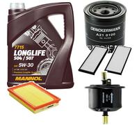 DENCKERMANN Controllo Set MANNOL LONGLIFE 5W-30 5L Per Hyundai Accent II 1.3