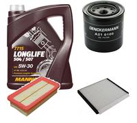 DENCKERMANN Controllo Set MANNOL LONGLIFE 5W-30 5L Per Hyundai Accent III 1.4