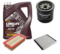DENCKERMANN Controllo Set MANNOL LONGLIFE 5W-30 5L Per Hyundai Accent III 1.4