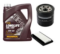DENCKERMANN Controllo Set MANNOL LONGLIFE 5W-30 5L Per Hyundai Atos 1.0i