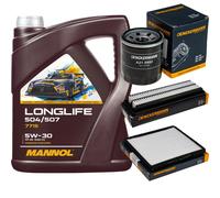 DENCKERMANN Controllo Set MANNOL LONGLIFE 5W-30 5L Per Hyundai I10 1.0