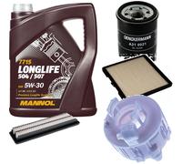 DENCKERMANN Controllo Set MANNOL LONGLIFE 5W-30 5L Per Hyundai I10 1.0 I10