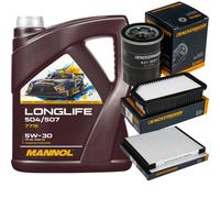DENCKERMANN Controllo Set MANNOL LONGLIFE 5W-30 5L Per Hyundai I20 1.2