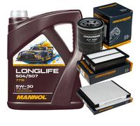 DENCKERMANN Controllo Set MANNOL LONGLIFE 5W-30 5L Per Hyundai I20 Active 1.0