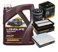 DENCKERMANN Controllo Set MANNOL LONGLIFE 5W-30 5L Per Hyundai Kona 1.6 T-GDi