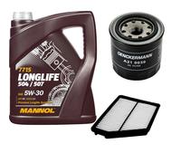 DENCKERMANN Controllo Set MANNOL LONGLIFE 5W-30 5L Per Hyundai Matrix 1.6 1.8
