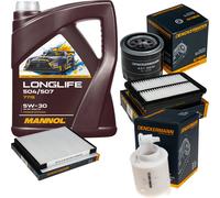 DENCKERMANN Controllo Set MANNOL LONGLIFE 5W-30 5L Per KIA Ceed 1.6 T-GDi GT