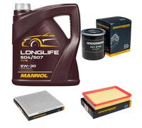 DENCKERMANN Controllo Set MANNOL LONGLIFE 5W-30 5L Per KIA Cerato 1.6 2.0