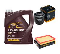 DENCKERMANN Controllo Set MANNOL LONGLIFE 5W-30 5L Per KIA Cerato 1.6 2.0