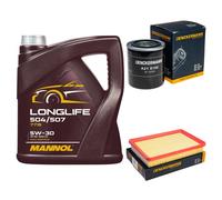 DENCKERMANN Controllo Set MANNOL LONGLIFE 5W-30 5L Per KIA Cerato 1.6 2.0