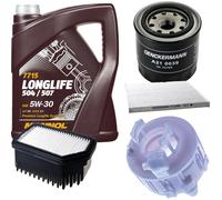 DENCKERMANN Controllo Set MANNOL LONGLIFE 5W-30 5L Per KIA Rio III 1.4 CVVT