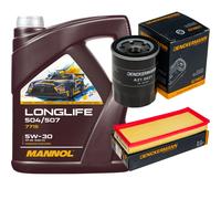 DENCKERMANN Controllo Set MANNOL LONGLIFE 5W-30 5L Per Lancia Y 1.2 16V